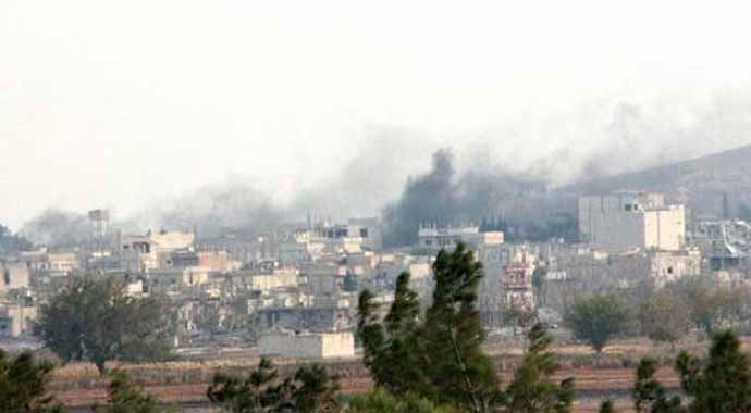 Kobani'de çatışmalar devam ediyor Kobani'de çatışmalar devam ediyor