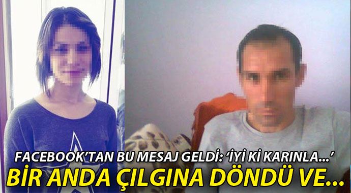 Facebook mesaj çıldırttı, eşini bıçakladı