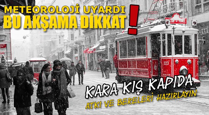 Meteoroloji uyardı, bu akşama dikkat! Meteoroloji uyardı, bu akşama dikkat!