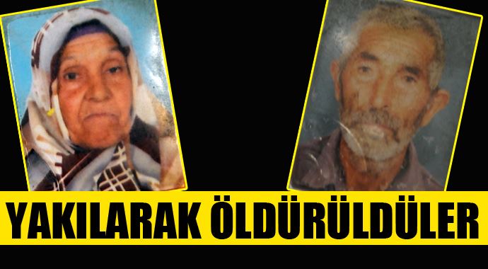 Yakılarak öldürülen yaşlı çift toprağa verildi