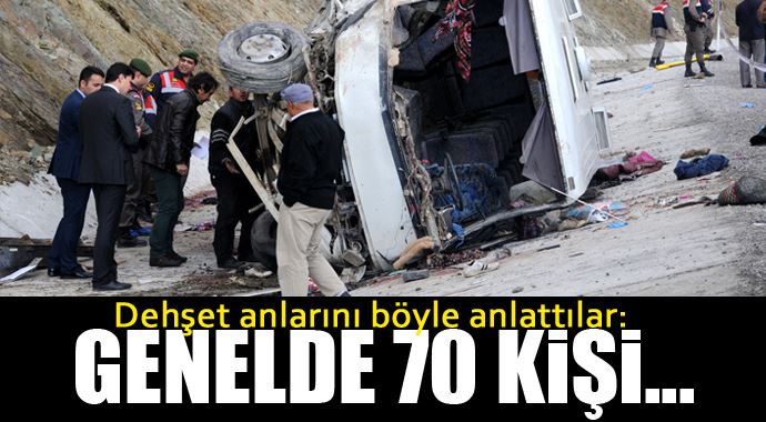 17 kişinin can verdiği kazada korkunç açıklama: Genelde 70 kişi... 17 kişinin can verdiği kazada korkunç açıklama: Genelde 70 kişi...