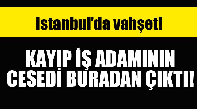 İstanbul'da vahşet! Kayıp iş adamını öldürüp gömmüşler İstanbul'da vahşet! Kayıp iş adamını öldürüp gömmüşler