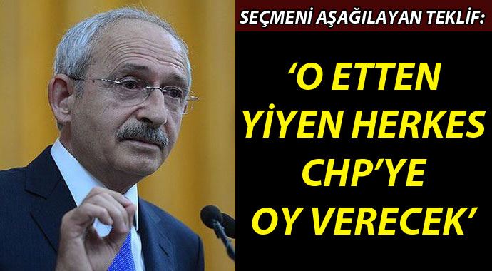 CHP&#039;li vekilden seçmeni aşağılayan teklif