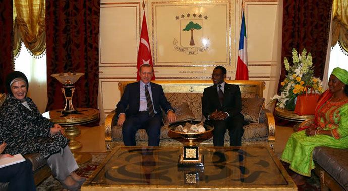 Erdoğan Afrika turunda Ekvator Ginesi'nde Erdoğan Afrika turunda Ekvator Ginesi'nde