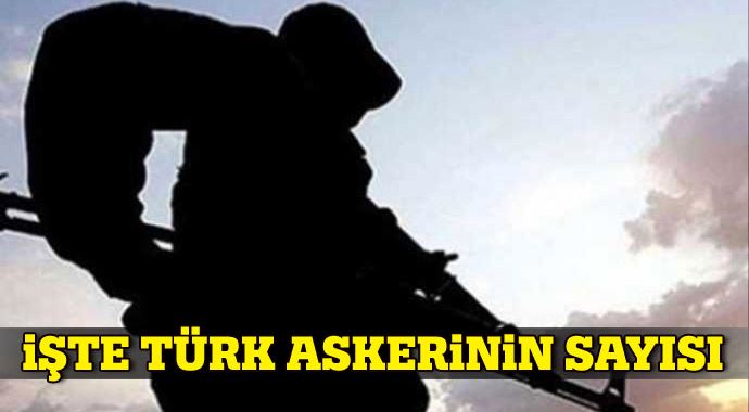 İşte Türk askerinin sayısı İşte Türk askerinin sayısı