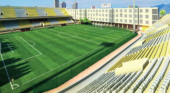 Alsancak&#039;a portatif tribün