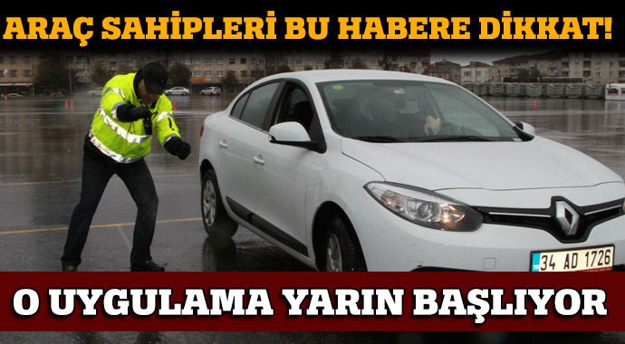 Kış lastiği uygulaması yarın başlıyor! 