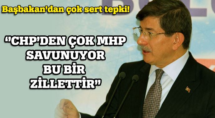 Başbakan Davutoğlu Bahçeli'yi sert eleştirdi Başbakan Davutoğlu Bahçeli'yi sert eleştirdi