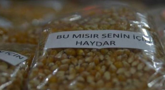 Mısırın üzerine isim yazarak satışları patlattı 