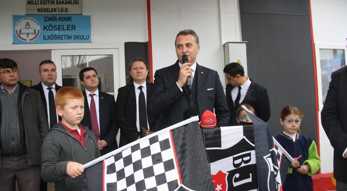 İzmirli Beşiktaşlılar Kınık&#039;ta okul onardı