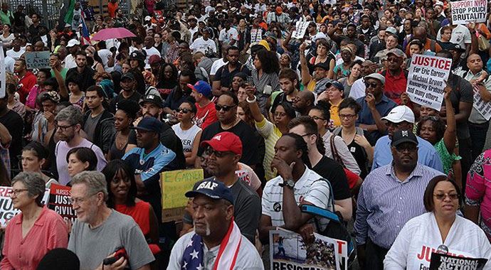 New York polisinden 'büyük protesto' hazırlığı New York polisinden 'büyük protesto' hazırlığı