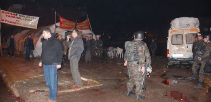 Adıyaman'da gergin gece! Adıyaman'da gergin gece!