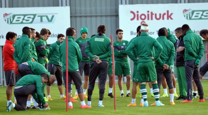 Bursaspor&#039;da Kayseri Erciyespor maçı hazırlıkları sürüyor