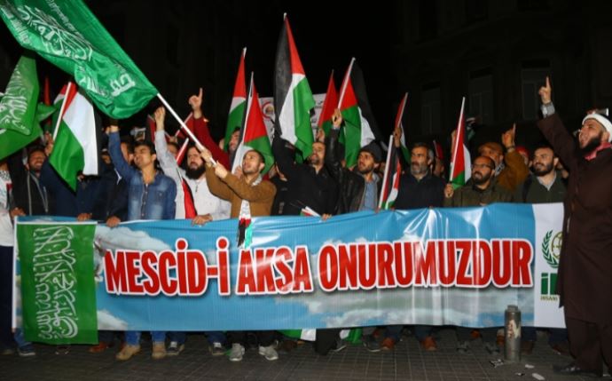 Beyoğlu'nda ''İsrail'' protestosu Beyoğlu'nda ''İsrail'' protestosu