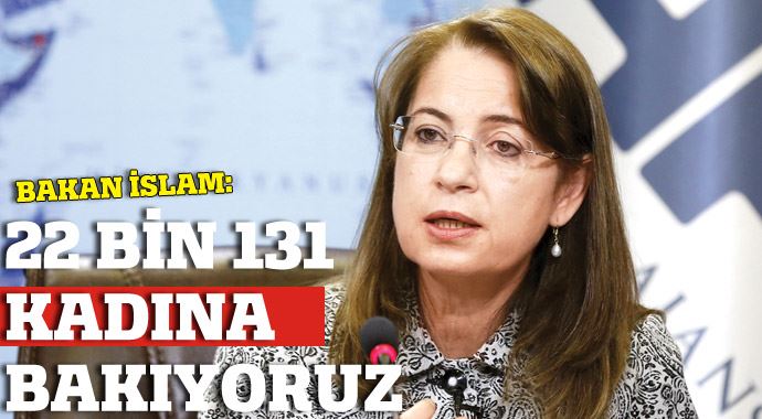 Bakan İslam: 22 bin 131 kadını koruyoruz Bakan İslam: 22 bin 131 kadını koruyoruz