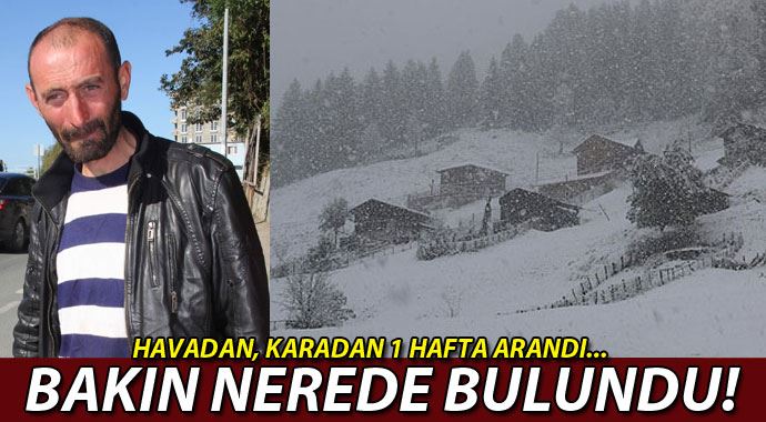 Havadan ve karadan 1 hafta arandı, barakada uyurken bulundu?
