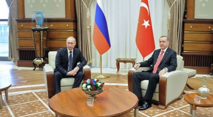 Erdoğan ile Putin baş başa görüştü