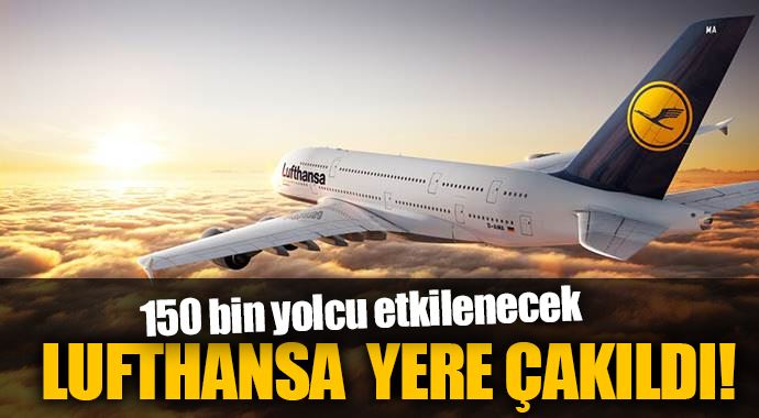 Lufthansa yere çakıldı!