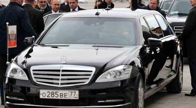 Putin, kendi limuzinini getirdi Putin, kendi limuzinini getirdi