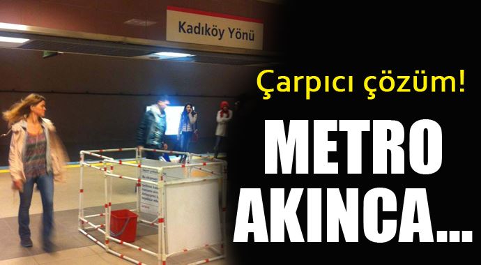 Metro&#039;da kovalı önlem