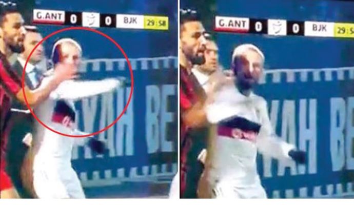 Gökhan Töre'nin Şenol Can'a attığı dirseğe kart bile çıkmadı Gökhan Töre'nin Şenol Can'a attığı dirseğe kart bile çıkmadı