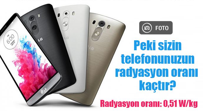 İşte cep telefonların radyasyon oranları İşte cep telefonların radyasyon oranları