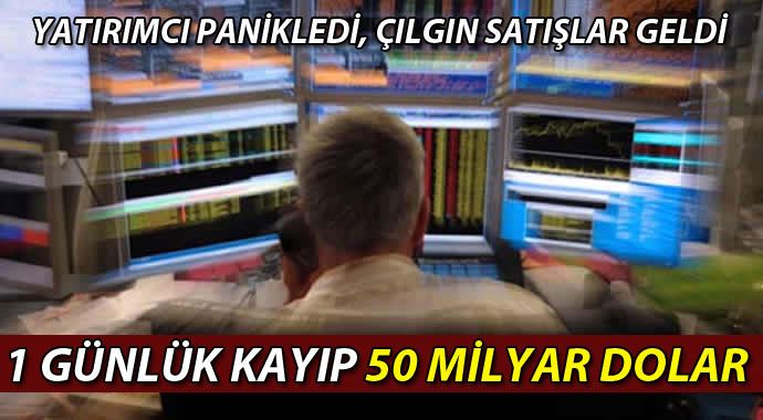 Körfez'de 1 günlük kayıp 50 milyar dolar! Körfez'de 1 günlük kayıp 50 milyar dolar!