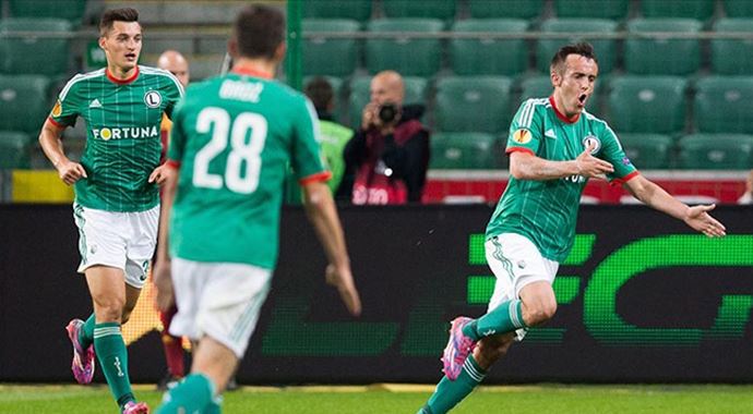 Trabzonspor'un rakibi Legia 3 puanı aldı