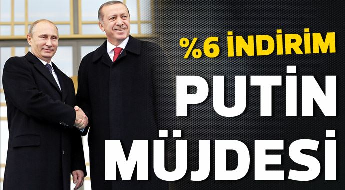 Putin'den doğalgaz müjdesi! Putin'den doğalgaz müjdesi!