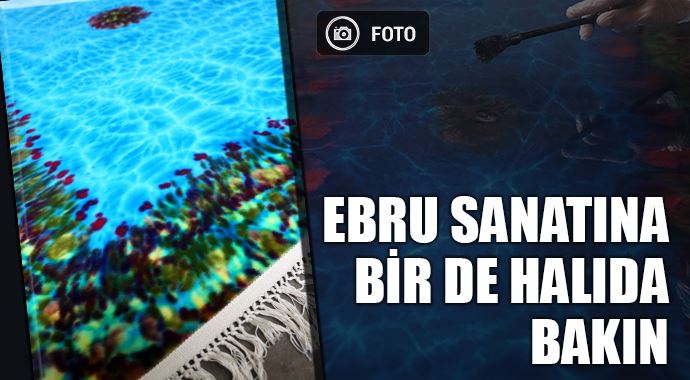 Ebru sanatına bir de halıda bakın Ebru sanatına bir de halıda bakın