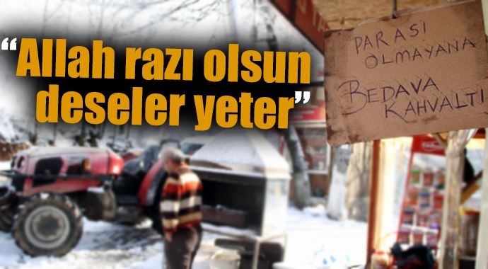Parası olmayana bedava kahvaltı