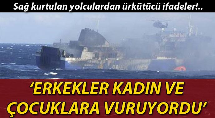 "Erkekler kadın ve çocuklara vuruyordu" "Erkekler kadın ve çocuklara vuruyordu"