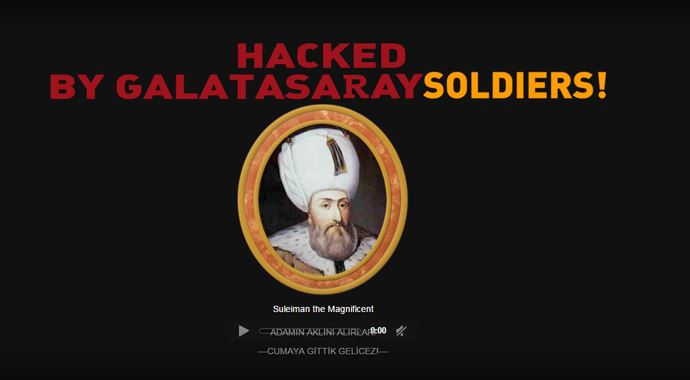 Galatasaray taraftarı site hack&#039;ledi!