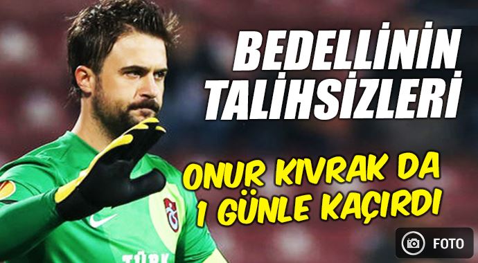 Trabzonspor'un kalecisi de bedelliyi kaçırdı Trabzonspor'un kalecisi de bedelliyi kaçırdı