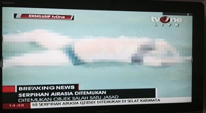 Kayıp AirAsia uçağı bakın ne halde bulundu! Kayıp AirAsia uçağı bakın ne halde bulundu!