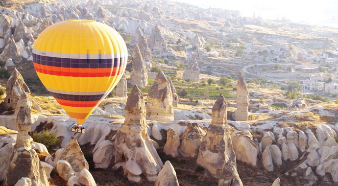 Kapadokya'da yaz Erciyes'te kış turizmi Kapadokya'da yaz Erciyes'te kış turizmi