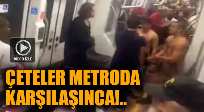 Çeteler metroda birbirine girdi! Çeteler metroda birbirine girdi!