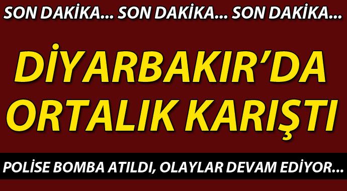 Diyarbakır'da polise bombalı saldırı Diyarbakır'da polise bombalı saldırı