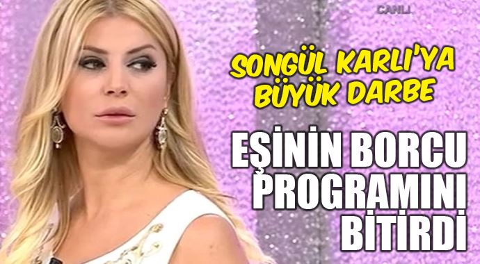 Songül Karlı'nın programına yarım milyonluk haciz Songül Karlı'nın programına yarım milyonluk haciz