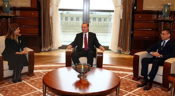 Erdoğan TİKAD heyetiyle görüştü Erdoğan TİKAD heyetiyle görüştü