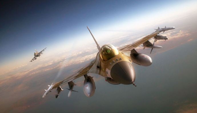 F-16 uçağı Ege'de düştü F-16 uçağı Ege'de düştü