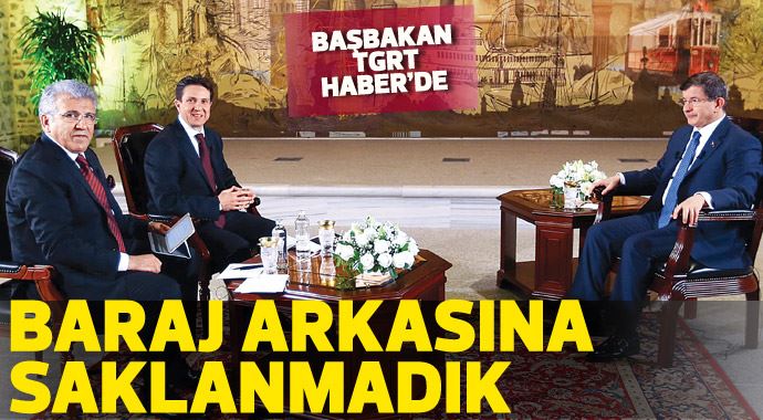 Davutoğlu: Barajdan korkan bir parti değiliz Davutoğlu: Barajdan korkan bir parti değiliz