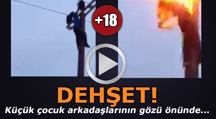 Elektrik minik çocuğu böyle çarptı ! Dehşet anları kamerada