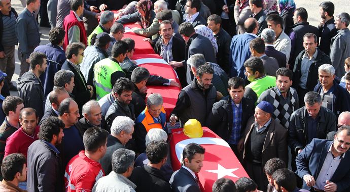 Ermenek madencilerine hüzünlü veda Ermenek madencilerine hüzünlü veda