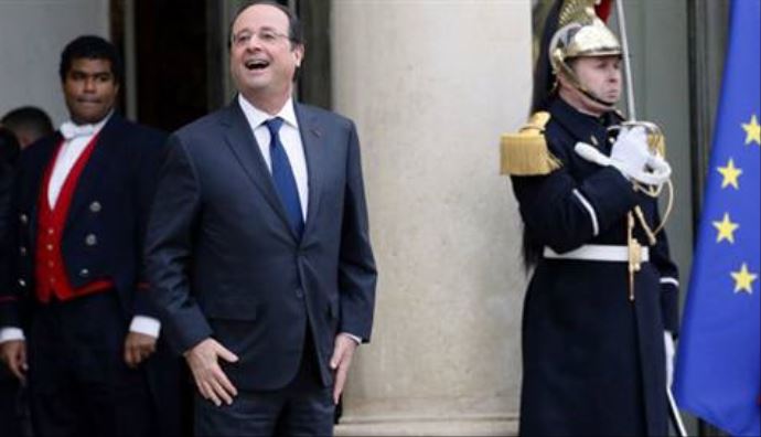 Hollande Beyaz Saray'da da 'first lady'siz Hollande Beyaz Saray'da da 'first lady'siz