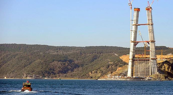 3. Boğaz Köprüsü'nün temelleri tamamlandı 3. Boğaz Köprüsü'nün temelleri tamamlandı