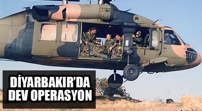 Diyarbakır'da hava destekli operasyon Diyarbakır'da hava destekli operasyon