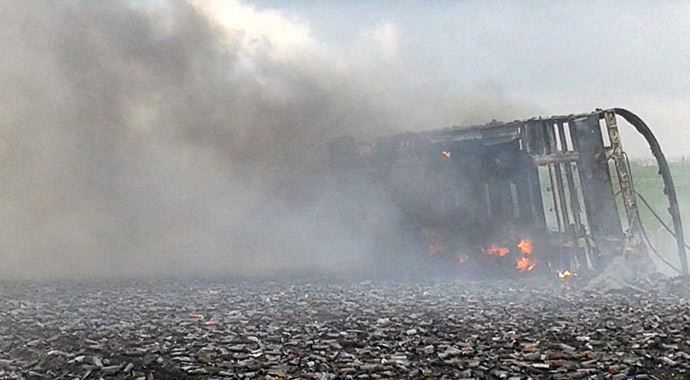 İpek Yolu'nda TIR dehşeti!