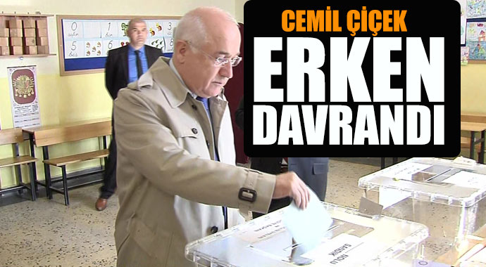 Cemil Çiçek oyunu erkenden kullandı Cemil Çiçek oyunu erkenden kullandı