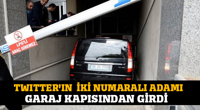 Twitter'in ikinci adamı garaj kapısından geldi Twitter'in ikinci adamı garaj kapısından geldi